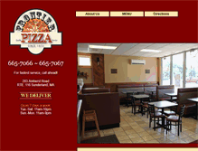 Tablet Screenshot of frontierpizza.com